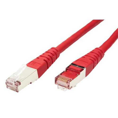 Patch kábel S/FTP Cat 6, 15m - červený