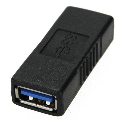 Spojka USB 3.0 A Female - A Female čierna