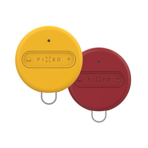 Lokátor FIXED Smart tracker Sense, Duo Pack – žltá + červená