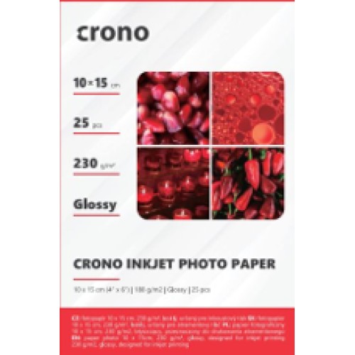 Crono PHPL1015, fotopapír lesklý, 10x15 cm, 230g, 25ks