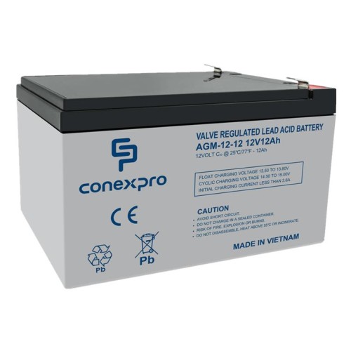 Batéria Conexpro AGM-12-12 VRLA AGM 12V/12Ah, T2