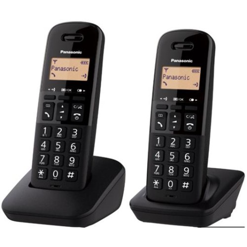 Panasonic KX-TGB612FXB, bezdrát. telefon, 2 sluchátka, černý