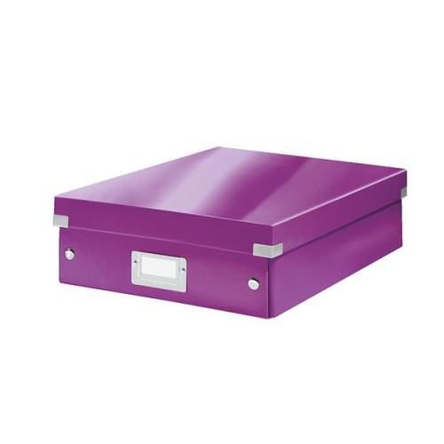 LEITZ Organizační box  Click&Store, velikost M, purpurová