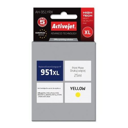 ActiveJet inkoust HP CN048AE Premium 951XL Yellow, 25 ml     AH-951YRX