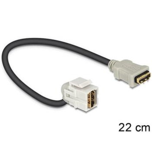 Delock Keystone modul HDMI samice > HDMI samice 110° s kabelem