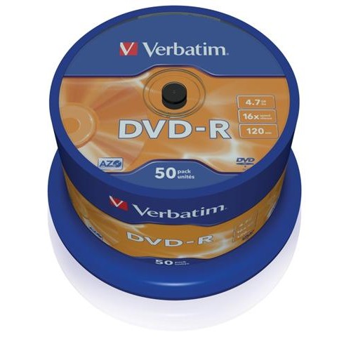 Médium Verbatim DVD-R 4,7GB 16x 50-cake