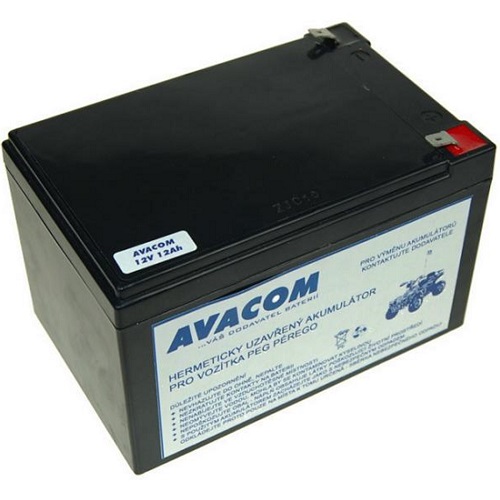 Batéria Avacom do vozítka  Peg Pérego F2 (olověný akumulátor) 12V 12Ah