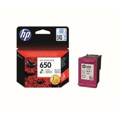 Atrament HP Ink No 650 barevná, CZ102AE