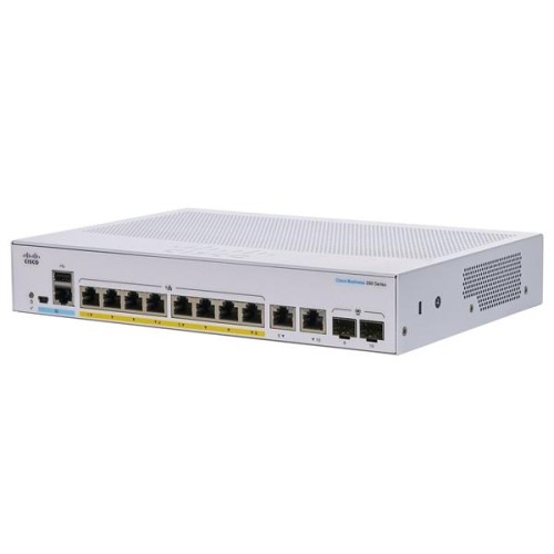 Cisco CBS350 Managed 8-port GE, Full PoE, Ext PS, 2x1G Combo - REFRESH