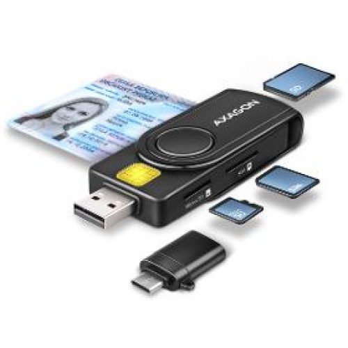 CRE-SMP2A čítačka kariet USB-A + OP