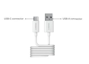2-Power kabel USB-A TO USB-C, 1M