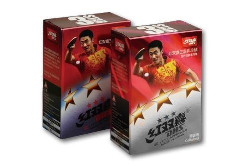 Loptičky Acra na stolný tenis DHS 3star, 40mm, 6ks, biele