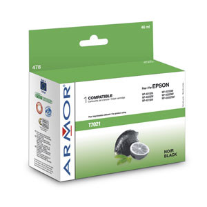 alt. kazeta wecare ARMOR pre EPSON WP4000,WP4500 Black XL T7021 46ml (2400 str.)