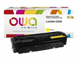 alt. toner OWA ARMOR pre CANON CRG-055H Yellow i-SENSYNS LBP663Cdw, MF742Cdw (5900 str.)