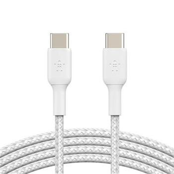 Belkin BOOST CHARGE™ USB-C/USB-C kabel, 2m, bílý - odolný