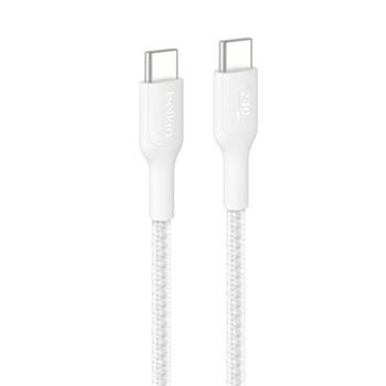 Belkin BOOST CHARGE™ PRO USB-C/USB-C kabel 240W, 2m, bílý - odolný