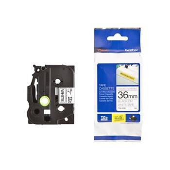 Brother - TZe-S261, bílá / černá (36mm, extr. adhez.)