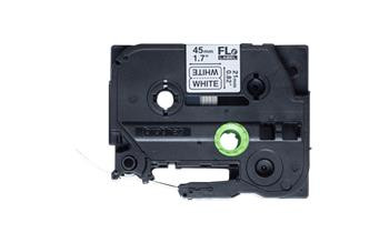 Brother - FLE2511, černá / bílá (24mm, nelaminovaný praporek)