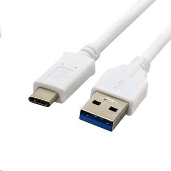 C-TECH Kabel USB 3.0 AM na Type-C kabel (AM/CM), 1m, bílý