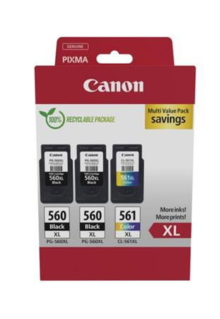 Canon cartridge PG-560XL x2 / CL-561XL Multipack / 2x black + Color / 2x400 str. + 300 str.