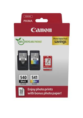 Canon cartridge PG-540/CL-541 + fotopapír GP-501/Photo Value Pack/