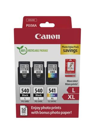 Canon cartridge PG-540Lx2/CL-541XL PVP/ 2x Black + 1 Color /2x21ml + 1x15ml