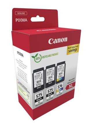 Canon cartridge PG-575XLx2/CL-576XL Multipack / 2x Black +1x Color / 2x15ml + 1x12,6ml