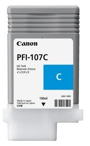 kazeta CANON PFI-107C cyan iPF 670/680/685/770/780/785 (130 ml)