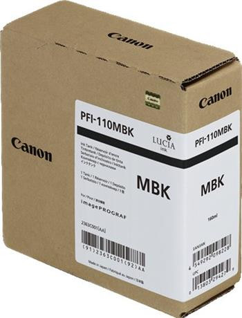kazeta CANON PFI-110MBK matte black iPF TX-2000/2100/3000/3100/3200/4000/4100/4200 (160 ml)