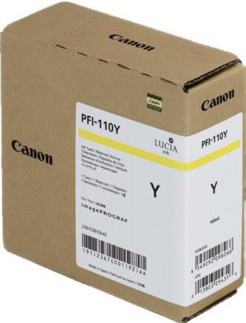 kazeta CANON PFI-110Y yellow iPF TX-2000/2100/3000/3100/3200/4000/4100/4200 (160 ml)