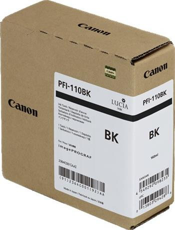 kazeta CANON PFI-110BK black iPF TX-2000/2100/3000/3100/3200/4000/4100/4200 (160 ml)