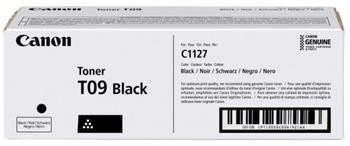toner CANON T09 black i-SENSYS X C1127i/C1127iF (7600 str.)