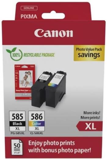 kazeta CANON PG-585 XL black + CL-586 XL color PIXMA TS7650i/TS7750i + GP501 10x15