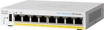 Cisco CBS250 Smart 8-port GE, Partial PoE, Desktop, Ext PSU - REFRESH