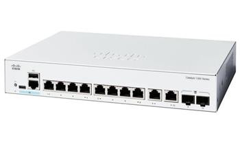 Cisco Catalyst switch C1300-8T-E-2G (8xGbE,2xGbE/SFP combo,fanless) - REFRESH