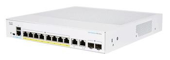 Cisco CBS250-8FP-E-2G (8xGbE,2xGbE/SFP combo,8xPoE+,120W,fanless) - REFRESH