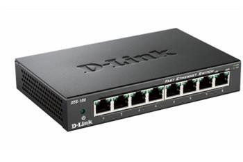 D-Link DES-108/E 8-port 10/100 Metal Housing Unmanaged Desktop Switch