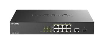 D-Link DGS-1010MP/E - 10-Port Gigabit PoE+ Unmanaged Switch,1 x SFP port,1 x Gigabit Uplink Port