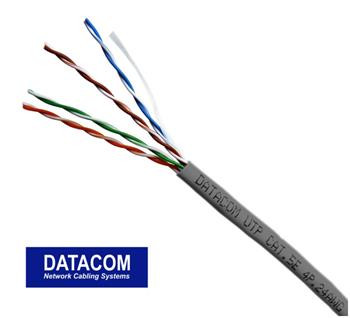 DATACOM UTP lanko CAT5E  PVC 305m box šedý