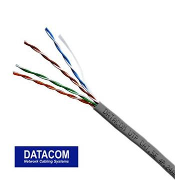 DATACOM UTP drát CAT5E PVC,Eca 50m šedý - metráž