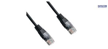DATACOM Patch cord UTP CAT5E 1,5m černý