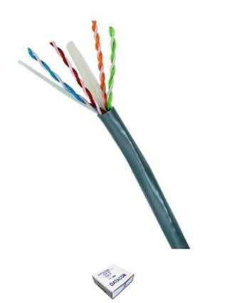 DATACOM UTP drát CAT6  PVC,Eca 100m šedý - metráž 