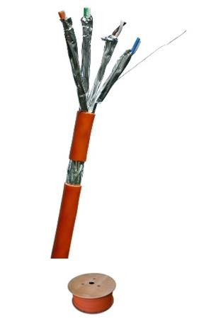 DATACOM S/FTP drát CAT7  LSOH,Eca  500m cívka, plášť oranžový