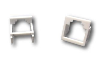 DATACOM Adaptér RJ45 na RJ12 (RJ11) bílá / redukční vložka (bal. 20ks)