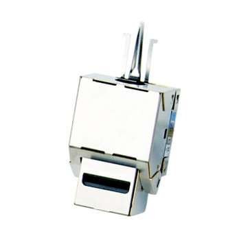 DATACOM Keystone RJ45 STP CAT5E (DUAL) MINI SILVER