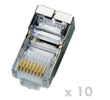 DATACOM Plug STP CAT5E 8p8c- RJ45 drát (10ks)