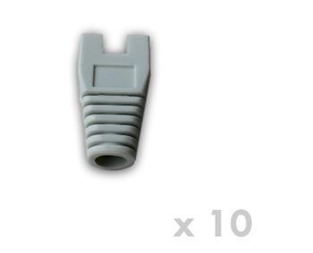 DATACOM Návlek pro plug RJ45 s výřezem šedý  (10ks)