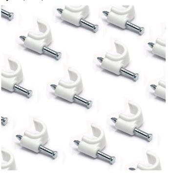 DATACOM Kabelová příchytka (5mm) bílá 100ks