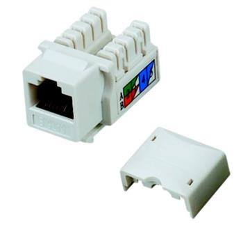 DATACOM Keystone RJ45 UTP CAT5E (DUAL) MINI bílý