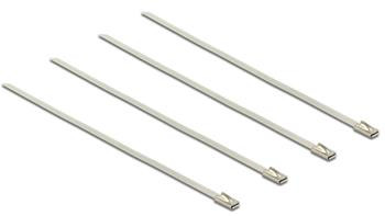 Delock dvacet kusů stahovacích pásků z nerezové oceli L 200 x W 4.6 mm